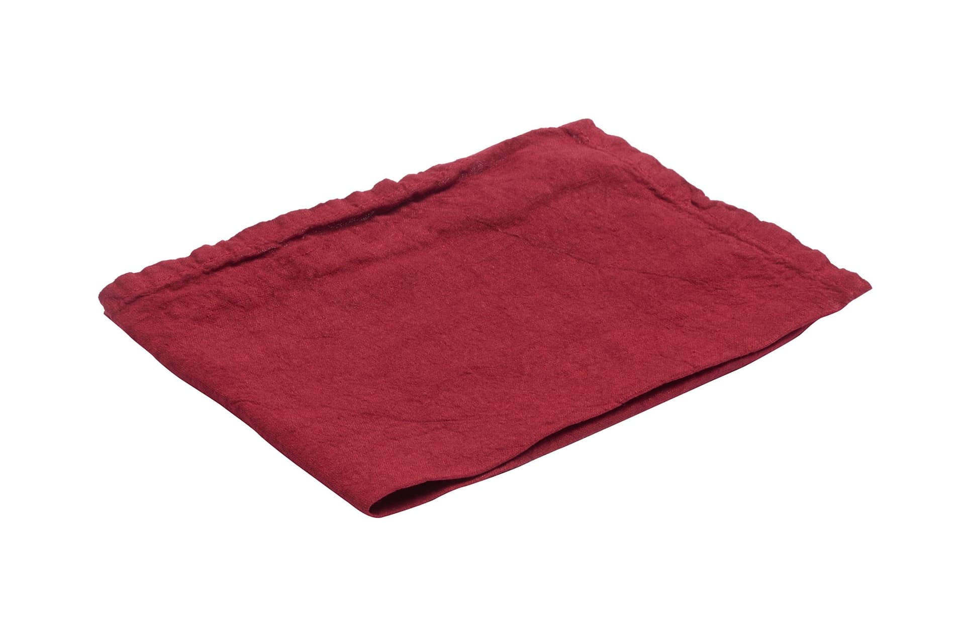 Set di 2 tovagliette americane coppia tovagliette 35 X 50 CM in 100% puro lino lavato delavè stone washed morbido resistente elegante made in italy  BORDEAUX - Vanita di raso