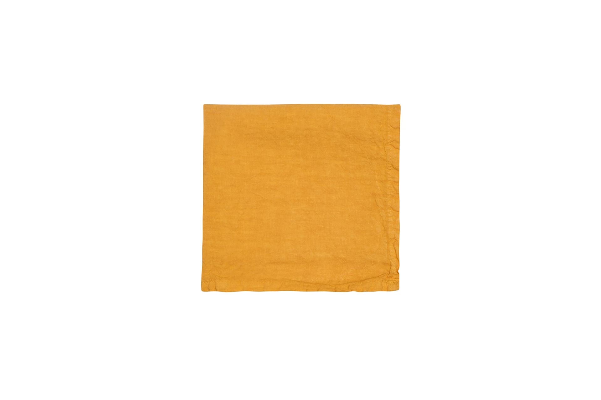 Set di 6 tovaglioli da tavola 45 X 45 CM in 100% puro lino lavato delavè stone washed morbido resistente elegante made in italy  OCRA - Vanita di raso
