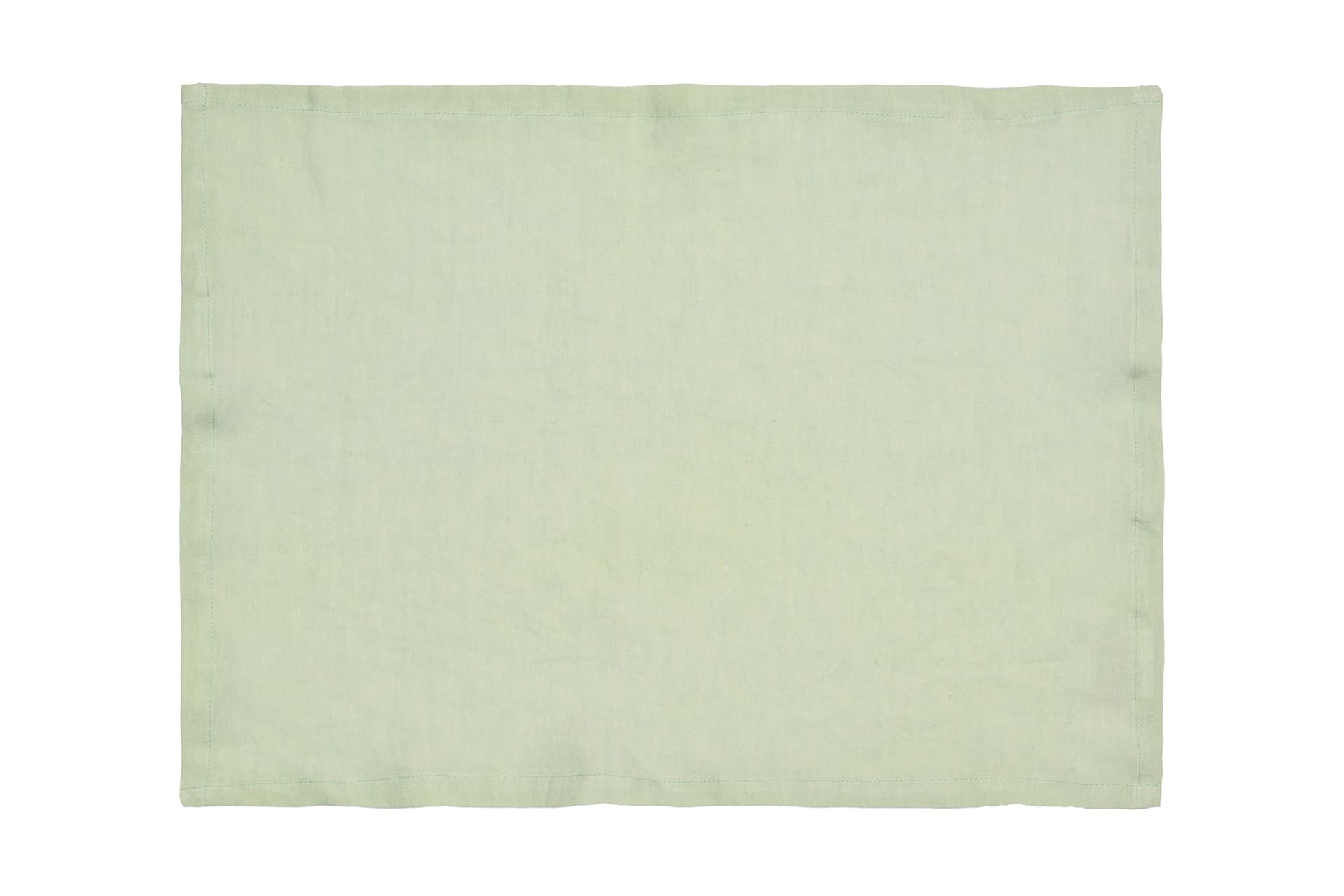 Set di 2 tovagliette americane coppia tovagliette 35 X 50 CM in 100% puro lino lavato delavè stone washed morbido resistente elegante made in italy VERDE MENTA