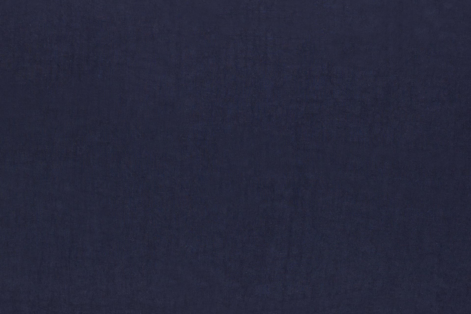 Federa in puro lino stonewashed Blu Notte con Frou Frou in Federe Vanita di raso - Sesto San Giovanni, commercioVirtuoso.it