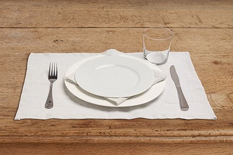 Set di 2 tovagliette americane coppia tovagliette 35 X 50 CM in 100% puro lino lavato delavè stone washed morbido resistente elegante made in italy  GRIGIO PERLA in Tovagliette Vanita di raso - Sesto San Giovanni, commercioVirtuoso.it