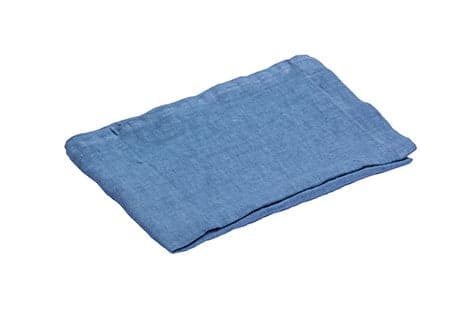 Runner da tavola in 100% puro lino lavato delavè stone washed morbido resistente elegante made in italy  BLUETTE in Runner Vanita di raso - Sesto San Giovanni, commercioVirtuoso.it