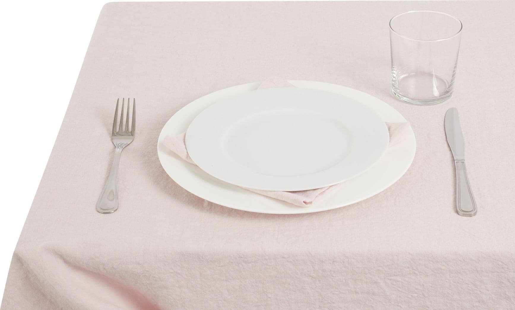Tovaglia da tavola in 100% puro lino lavato delavè stone washed morbido resistente elegante made in italy Rosa con Dettagli in Pizzo in Tovaglie Vanita di raso - Sesto San Giovanni, commercioVirtuoso.it