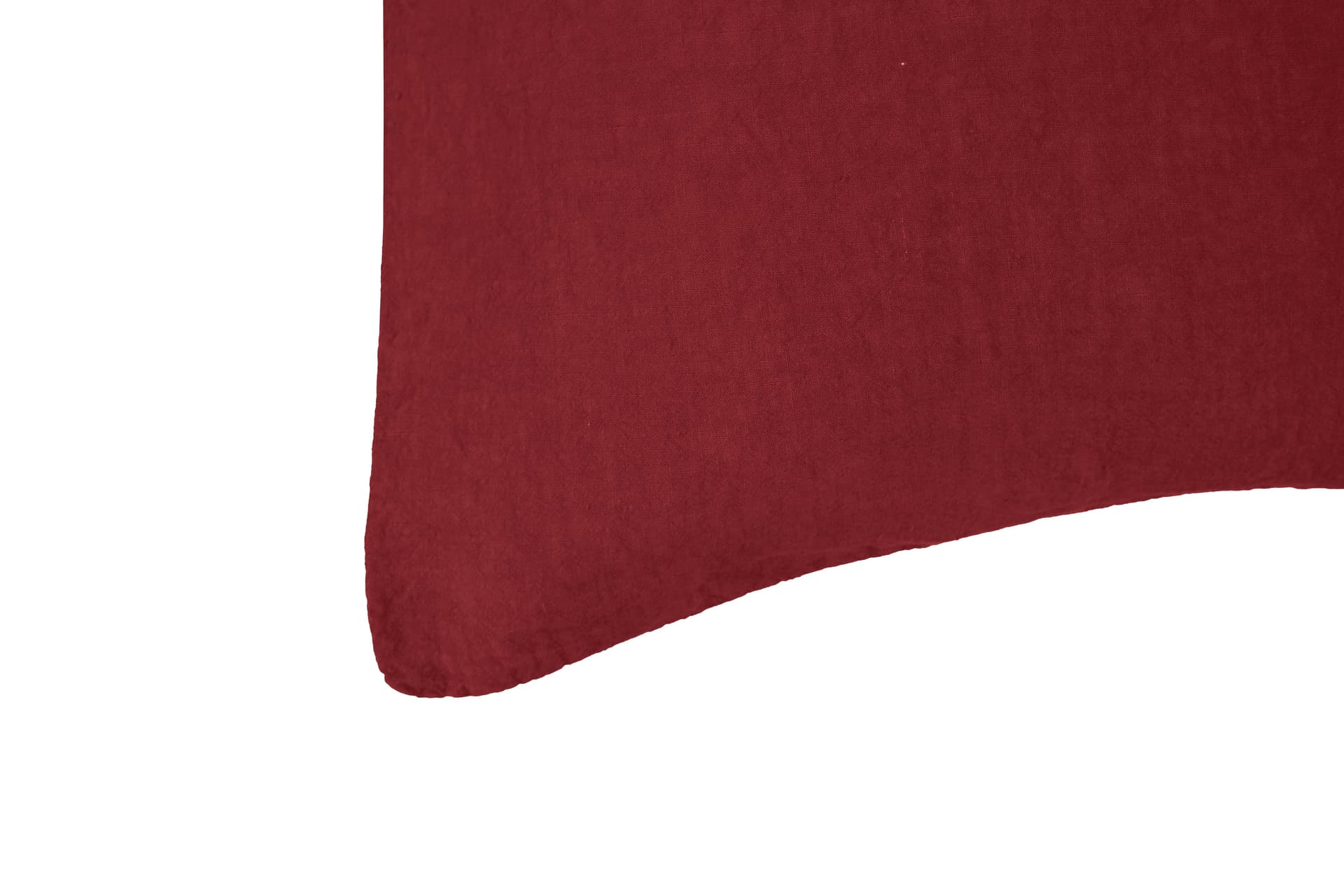 Cuscino Arredo con elegante iniziale ricamatain puro lino stone washed  Bordeaux in Cuscini decorativi Vanita di raso - Sesto San Giovanni, commercioVirtuoso.it