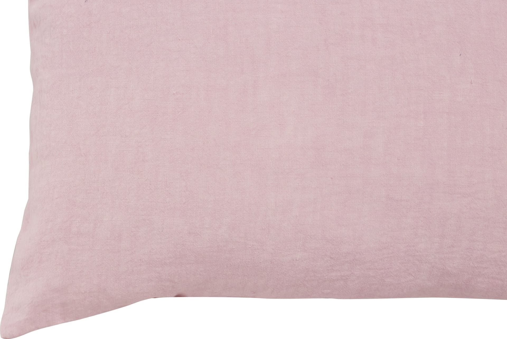 Federa con elegante iniziale ricamata in puro lino stonewashed Rosa in Federe Vanita di raso - Sesto San Giovanni, commercioVirtuoso.it