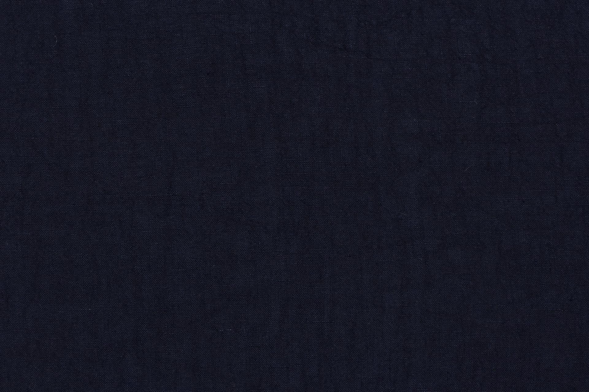 Federa con elegante iniziale ricamata in puro lino stonewashed Blu Notte in Federe Vanita di raso - Sesto San Giovanni, commercioVirtuoso.it