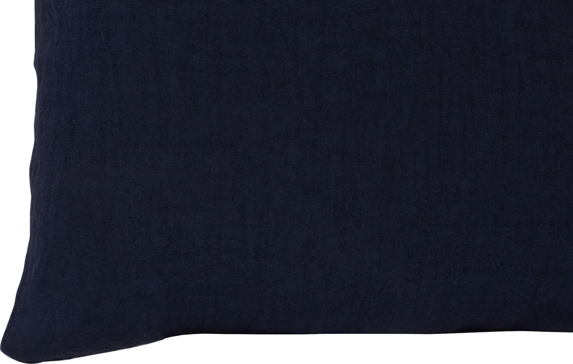 Coppia di federe in puro lino stone washed Blu Notte in Federe Vanita di raso - Sesto San Giovanni, commercioVirtuoso.it