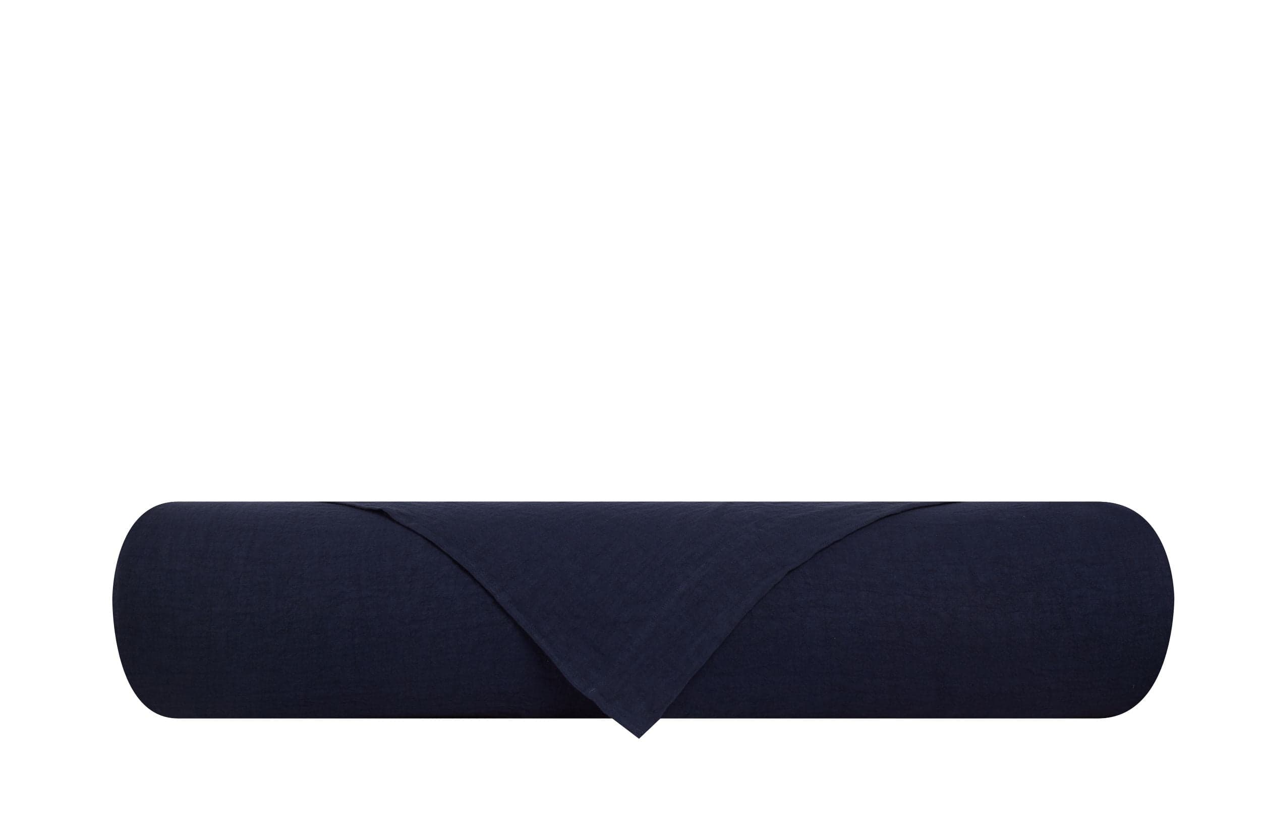 Parure letto in Puro Lino Stonewashed Blu Notte in Set di lenzuola e federe Vanita di raso - Sesto San Giovanni, commercioVirtuoso.it