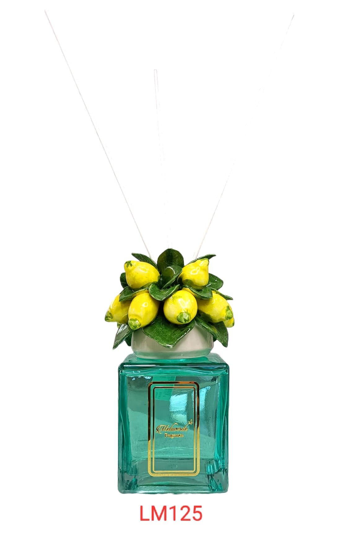 Profumatore 500 ML Melaverde Linea Limoni  Porcellana in Oggettistica The King Luxury - San Marcellino, commercioVirtuoso.it