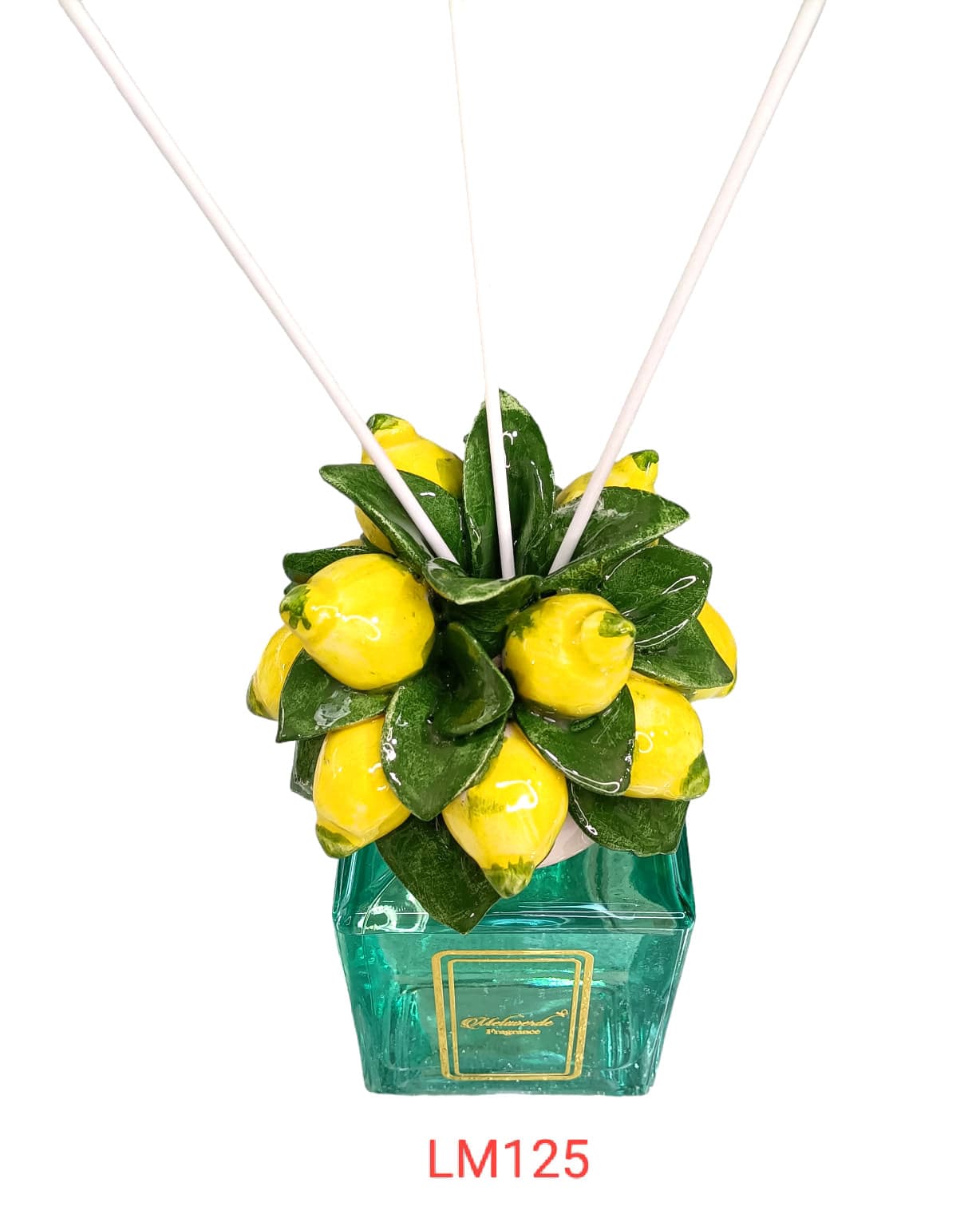 Profumatore 500 ML Melaverde Linea Limoni  Porcellana in Oggettistica The King Luxury - San Marcellino, commercioVirtuoso.it