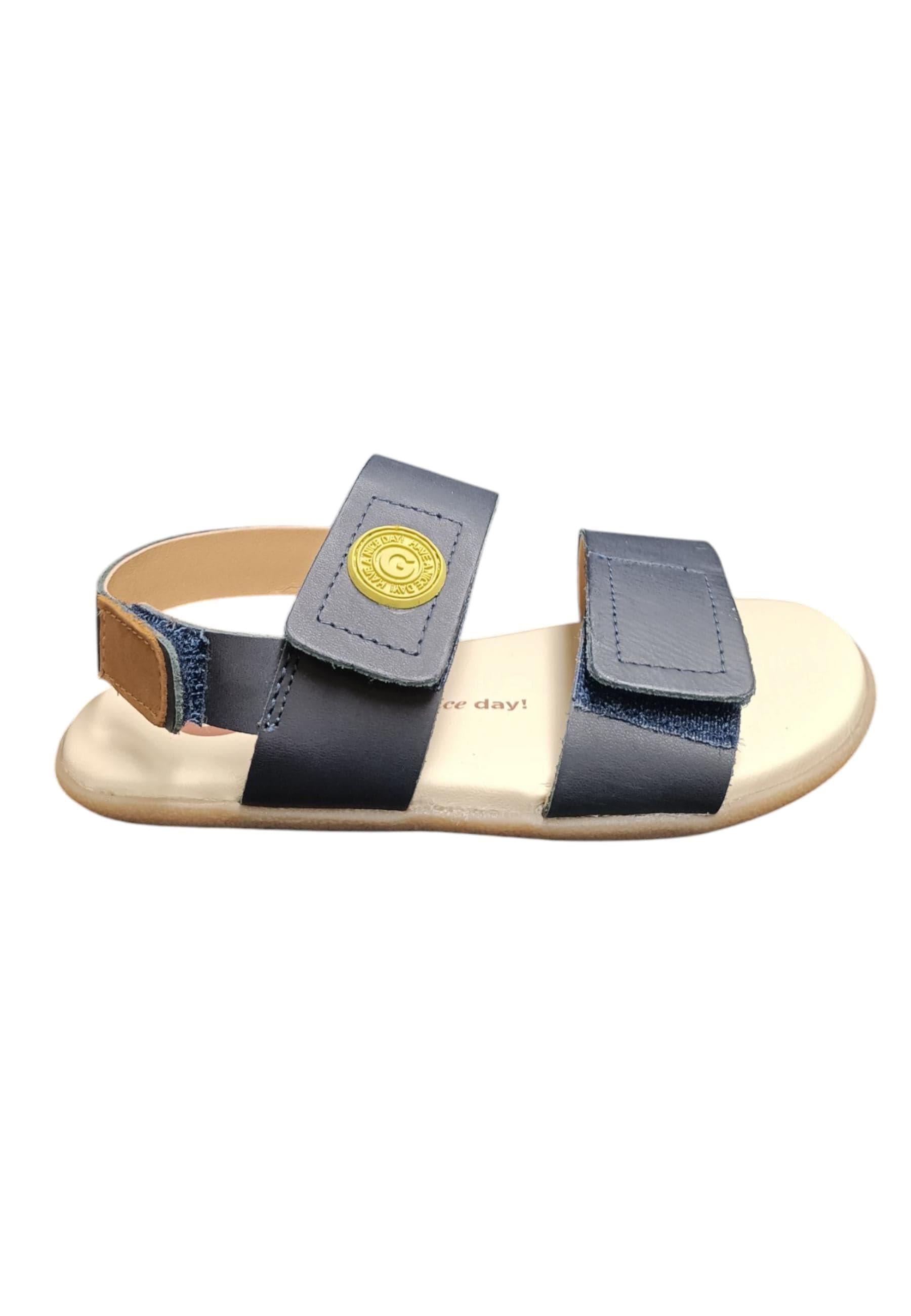 Sandalo bambino Gioseppo Lenroot blue pelle velcro comfort elegance - 5