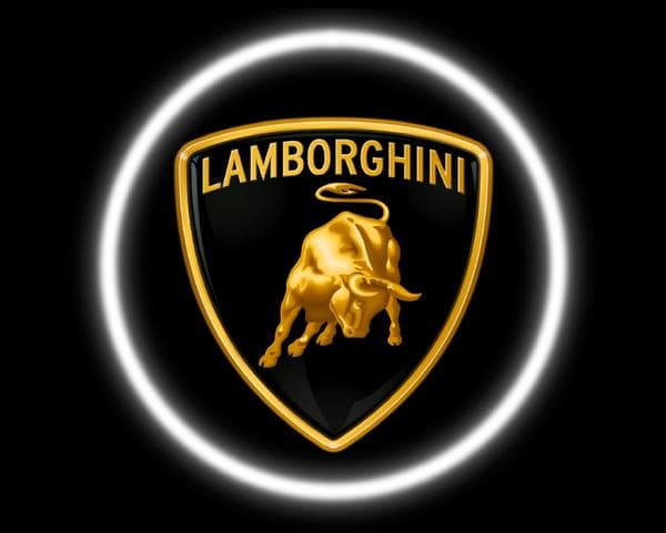 Logo Led Proiettore Sottoporta LAMBORGHINI 12V 5W Adesivo Cortesia Luci Universale Auto in Luci abitacolo Solgeny - Besate, commercioVirtuoso.it