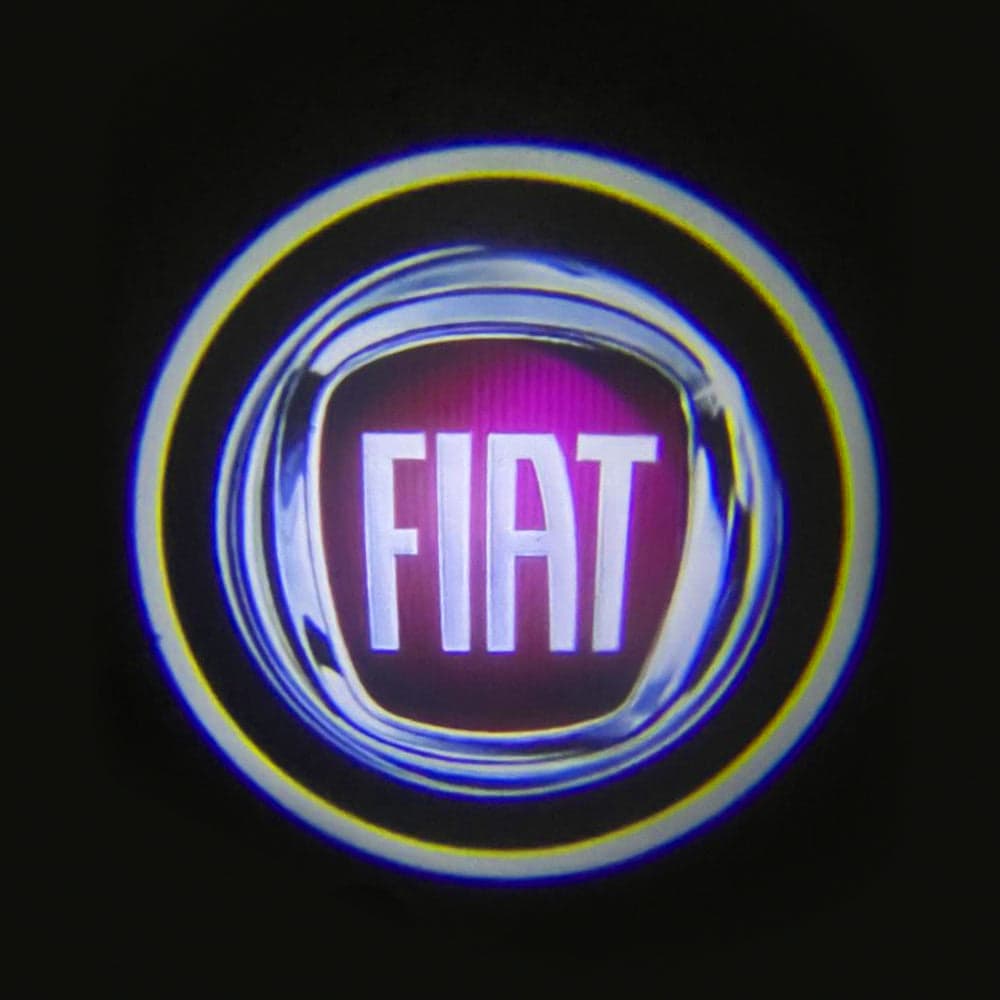 Kit Luci Logo 3D Fiat Rosso Proiettore Led Cortesia incasso per sottoporta 5W 12V Tuning Universale Punto Panda 500 in Luci abitacolo Solgeny - Besate, commercioVirtuoso.it