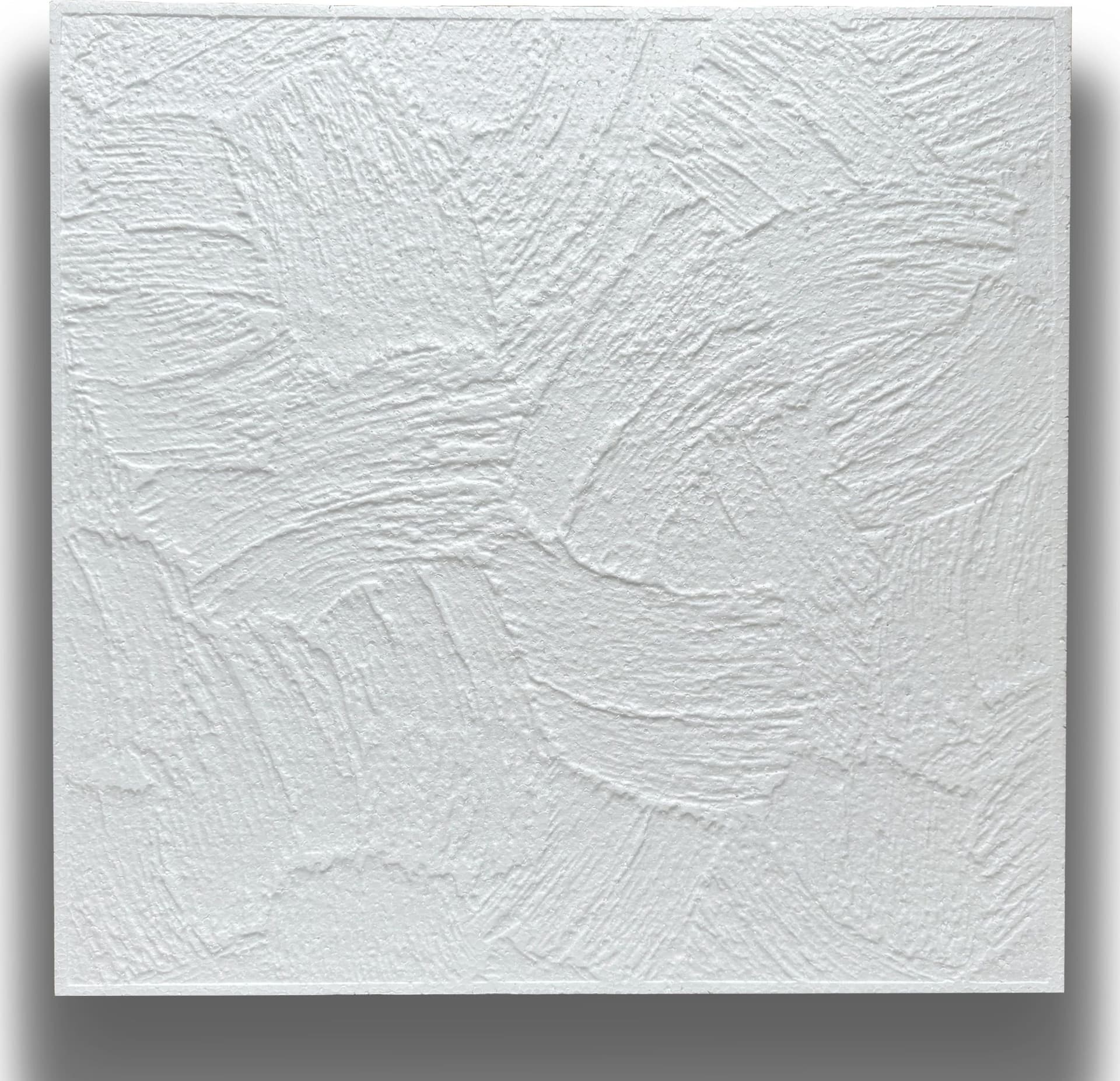 10 o 20mq (40 oppure 80 pezzi) di pannello decorativo a soffitto in polistirene compatto 50x50cm (spess. 1cm) LYON - 4