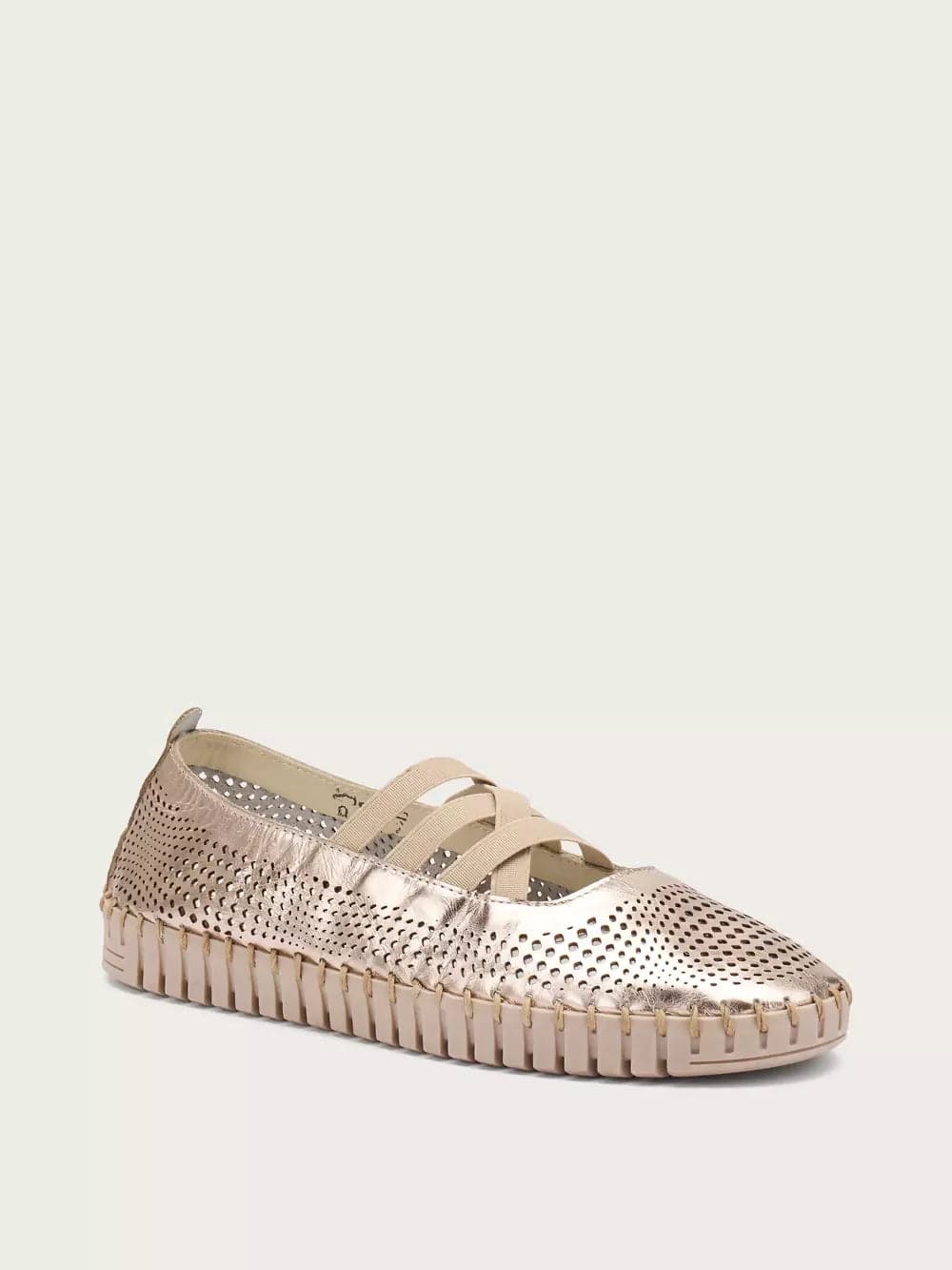 Frau Donna Ballerina in pelle laminata laserata in Ciabatte moda Cantali Calzature - Randazzo, commercioVirtuoso.it
