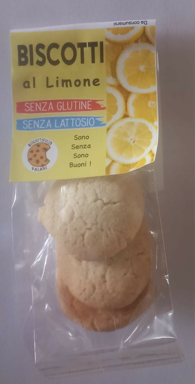 Biscotti senza glutine al limone 35g ( 3 biscotti ) con farina di riso
