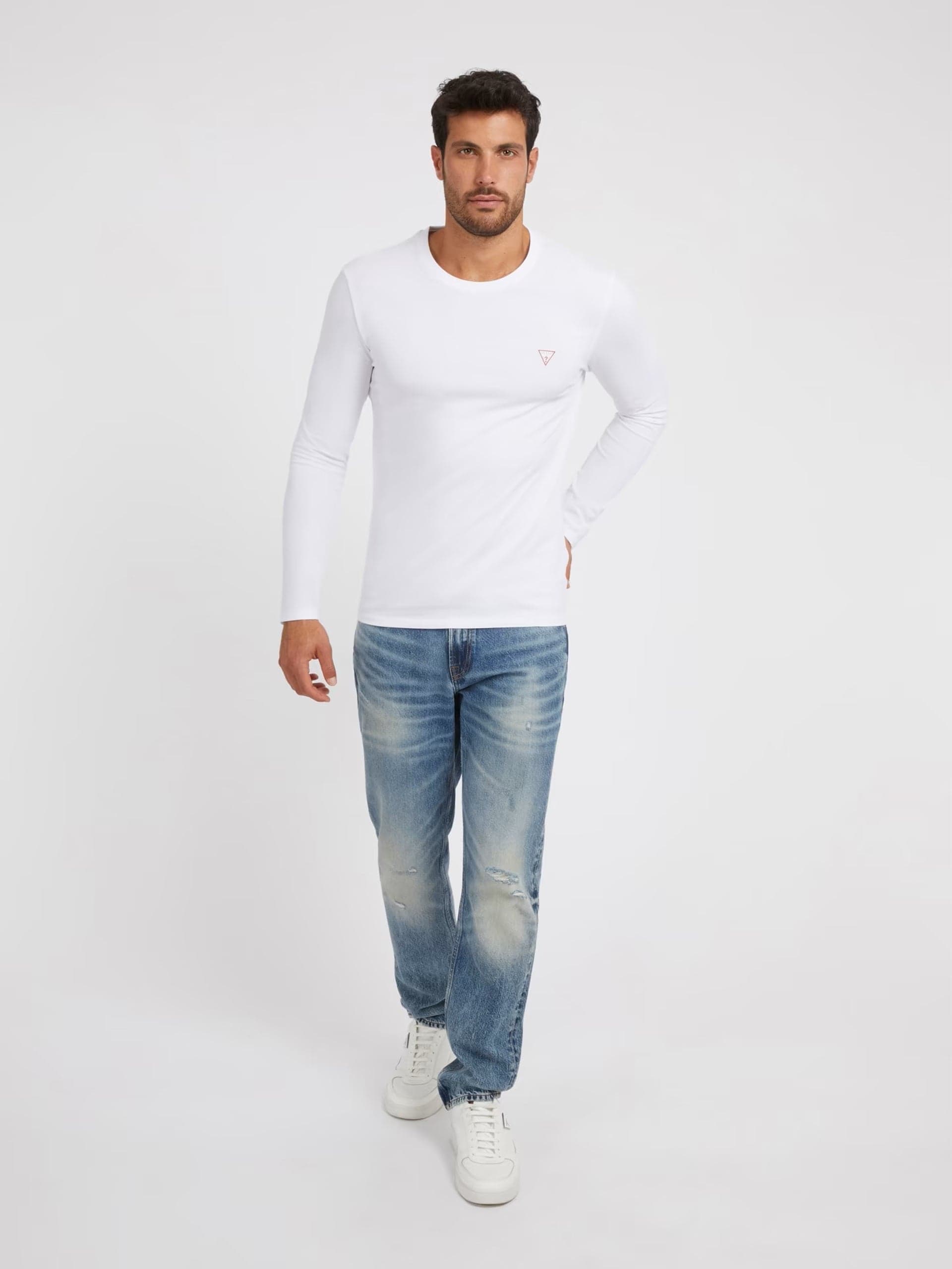 Guess T-shirt Uomo manica lunga in T-shirt Broadway Red - Barletta, commercioVirtuoso.it