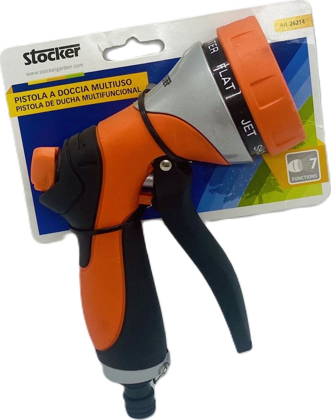 Pistola a Doccia Multiuso con 7 Diverse Tipologia di Getto Stocker in Testine per irrigazione Taliachicce.it - Milazzo, commercioVirtuoso.it
