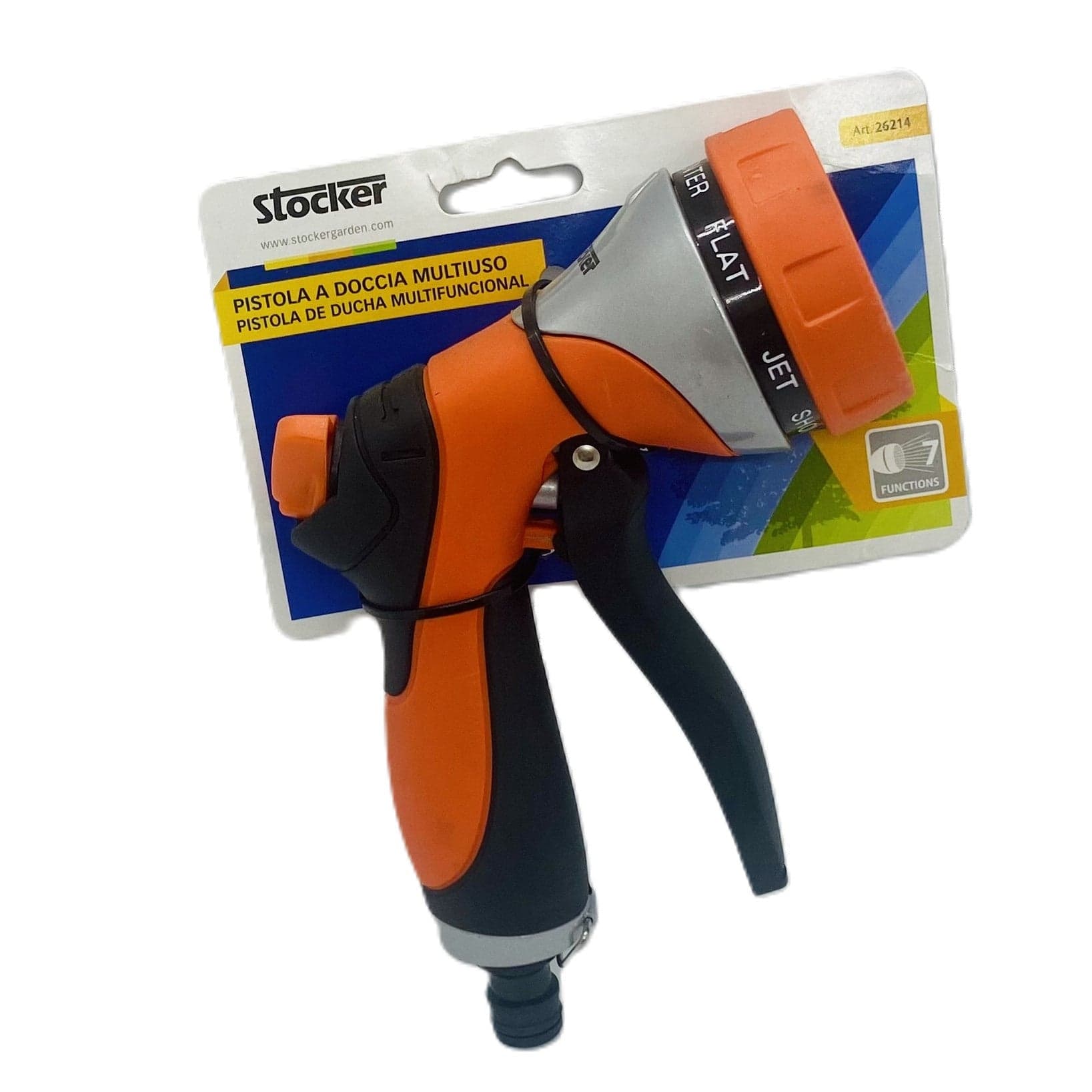 Pistola a Doccia Multiuso con 7 Diverse Tipologia di Getto Stocker in Testine per irrigazione Taliachicce.it - Milazzo, commercioVirtuoso.it
