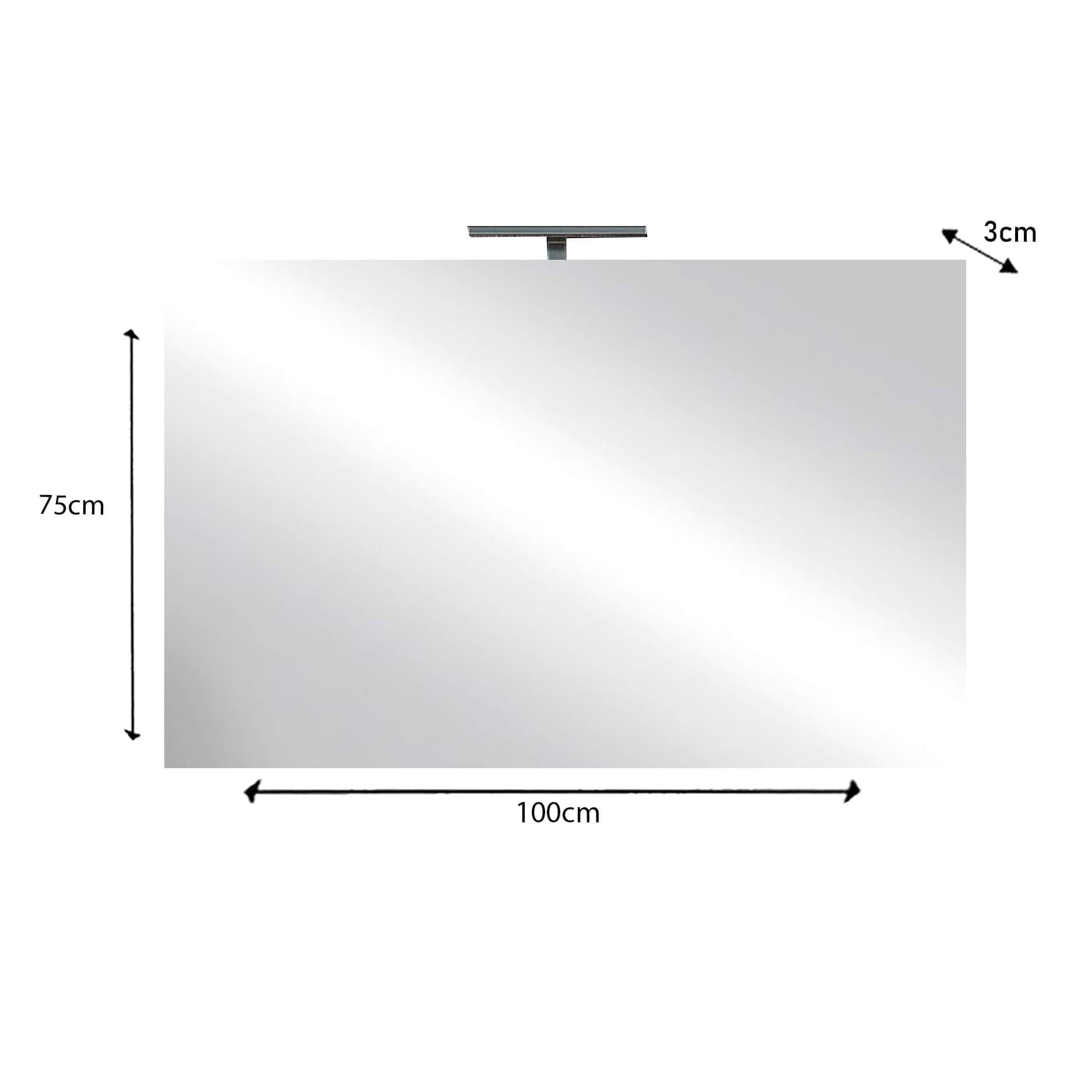 GINNY - specchio moderno con led Bianco in Specchi da parete Milani Home - Dueville, commercioVirtuoso.it