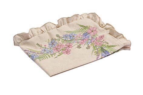 Set di 2 tovagliette americane colazione con decorazione frou frou coppia tovagliette 35 X 50 CM in misto lino stampa floreale fiori  morbide resistenti eleganti made in italy FIORI DI CAMPO in Tovagliette Vanita di raso - Sesto San Giovanni, commercioVirtuoso.it