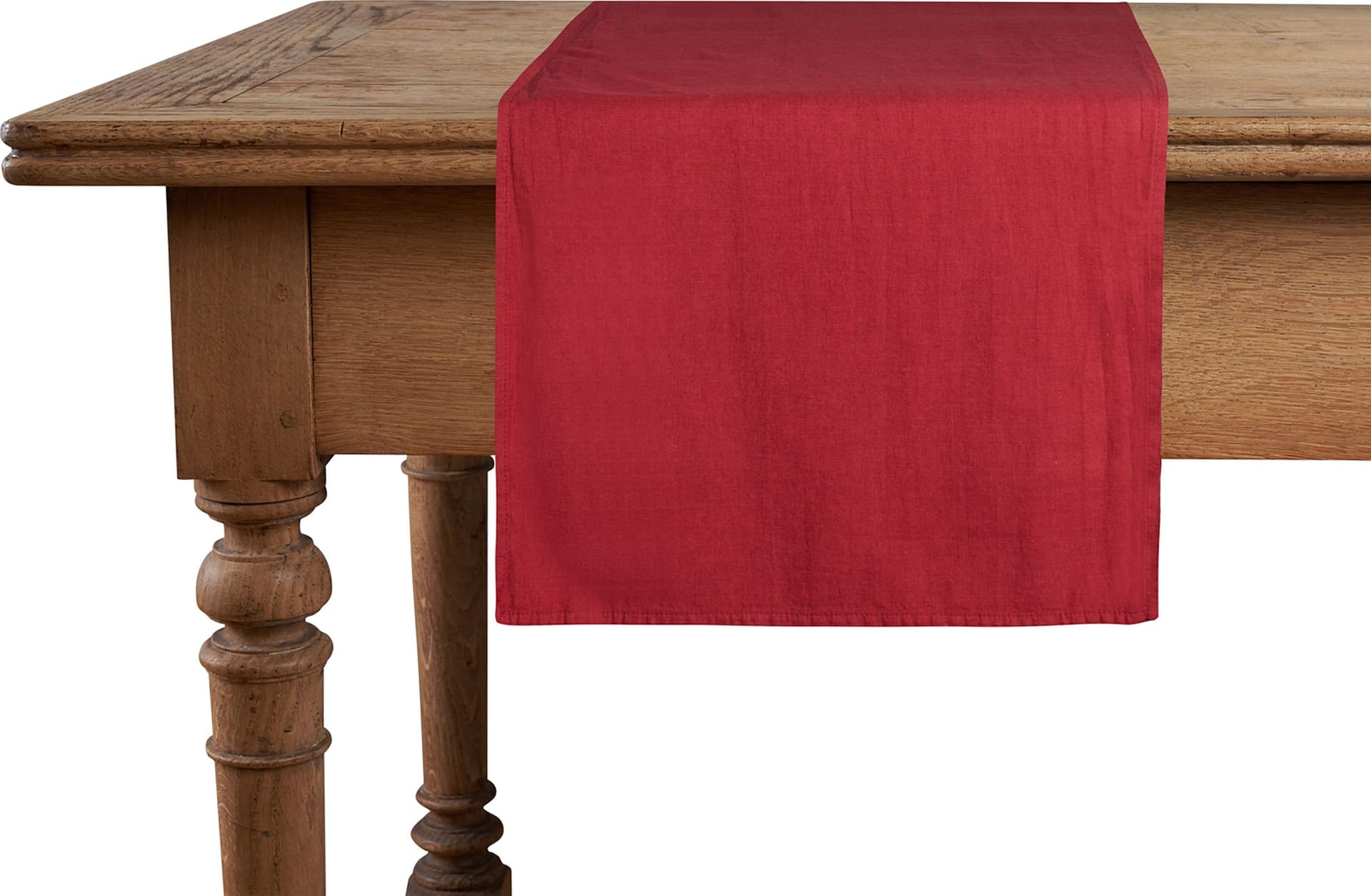 Runner da tavola misto lino made in italy CILIEGIA