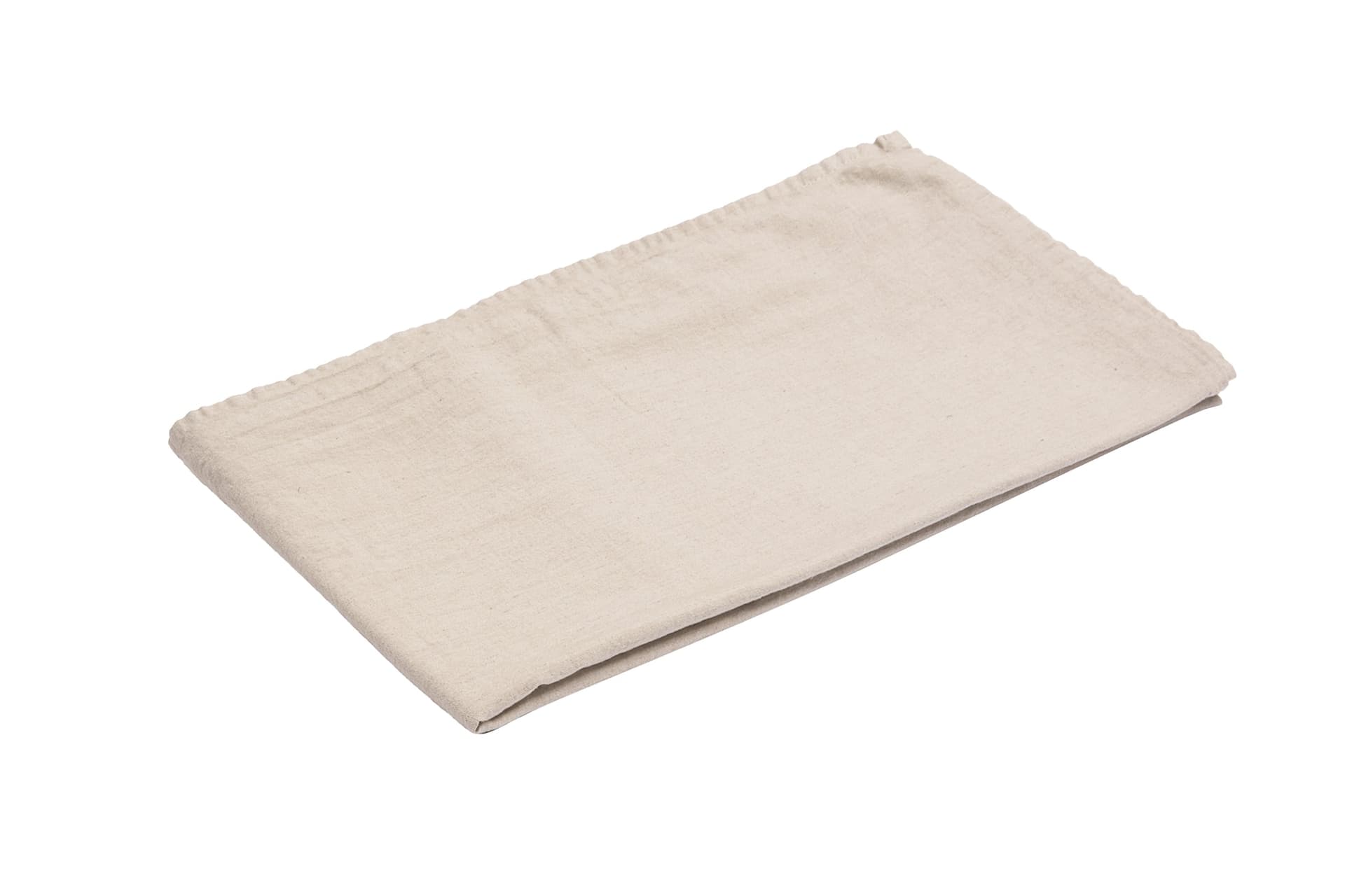 Runner da tavola in misto lino tinta unita morbido resistente elegante made in italy  NATURALE MELANGE - Vanita di raso