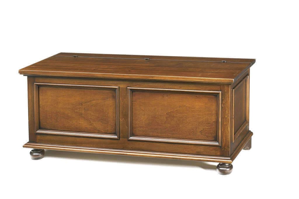 BRIANNE - cassapanca in legno massello 100x44x51 Tinta noce in Cassapanche Milani Home - Dueville, commercioVirtuoso.it