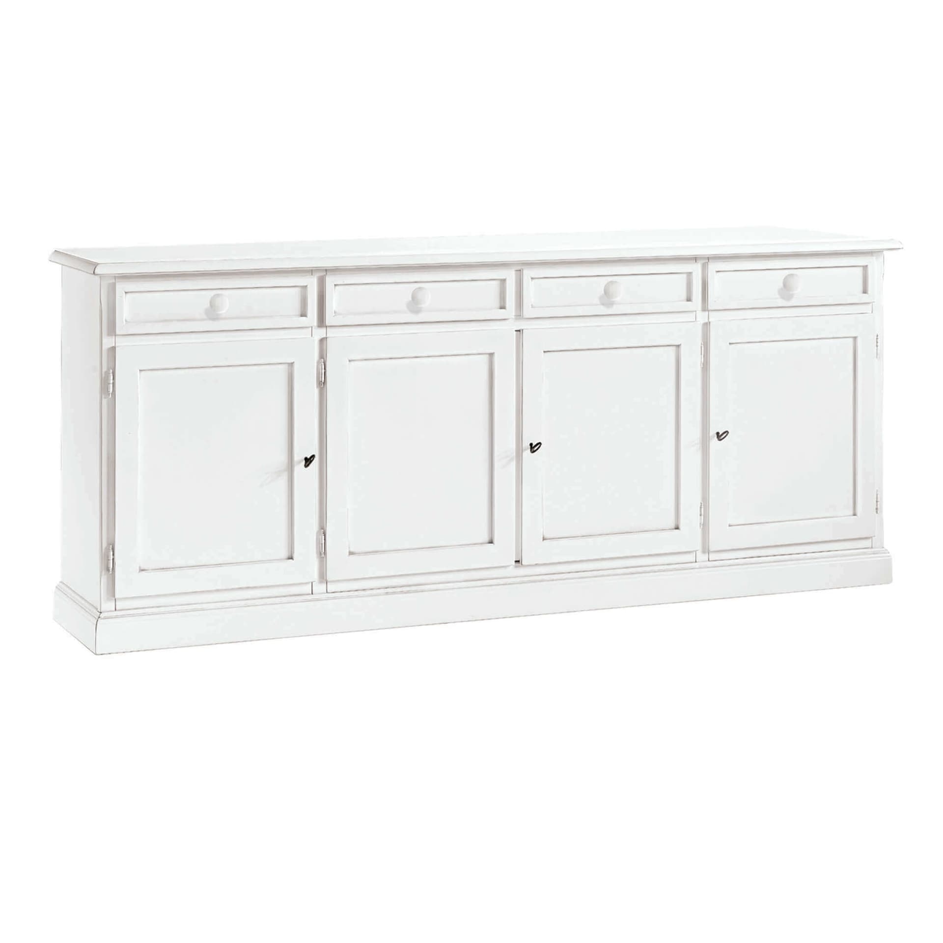CECILY - credenza in legno 205x42x86 Bianco in Credenze Milani Home - Dueville, commercioVirtuoso.it