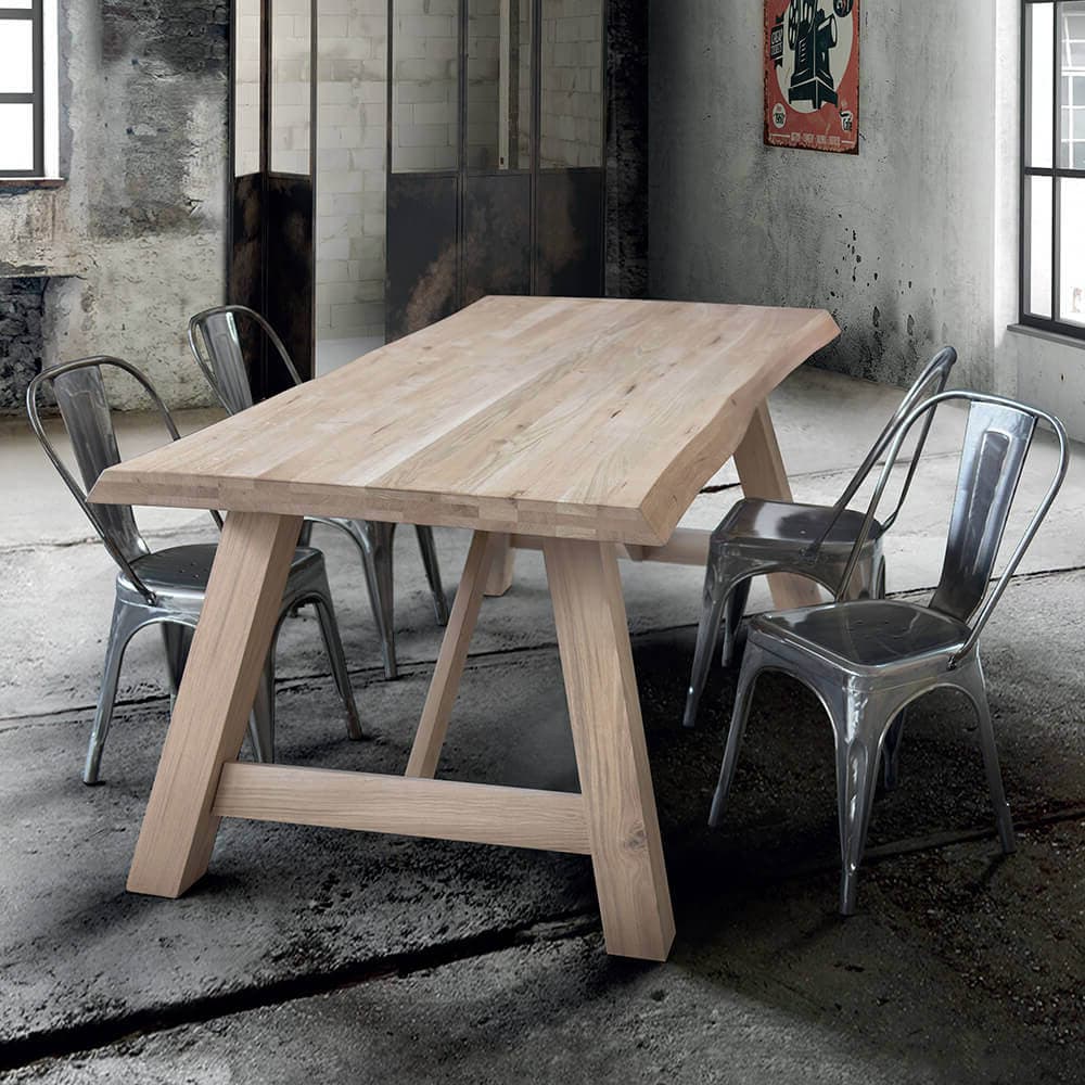ANDERSON - tavolo da pranzo moderno in legno massello 180x90 Marrone in Tavoli da sala da pranzo Milani Home - Dueville, commercioVirtuoso.it