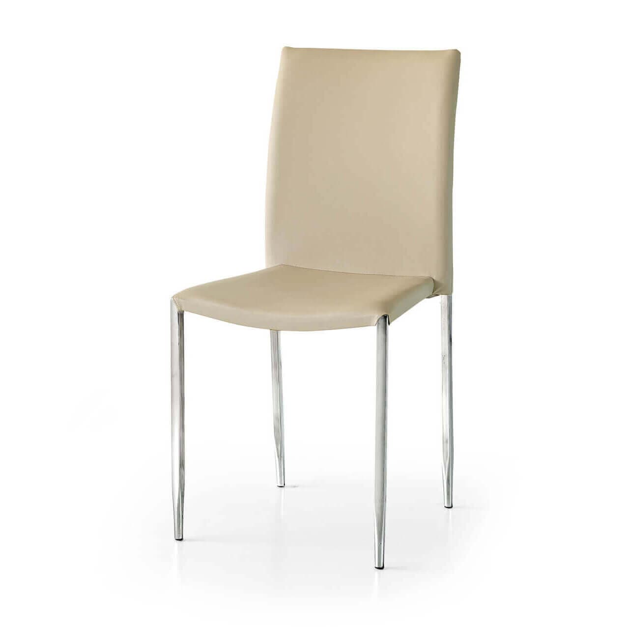 AMY - sedia moderna in ecopelle Tortora in Sedie Milani Home - Dueville, commercioVirtuoso.it