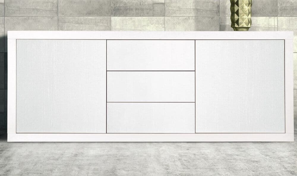 CAMDEN - credenza 186x45x75 Bianco in Credenze Milani Home - Dueville, commercioVirtuoso.it