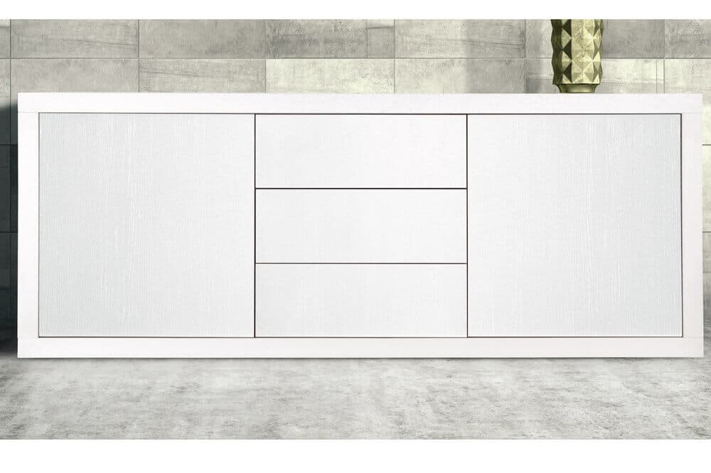 CAMDEN - credenza 186x45x75 Bianco in Credenze Milani Home - Dueville, commercioVirtuoso.it