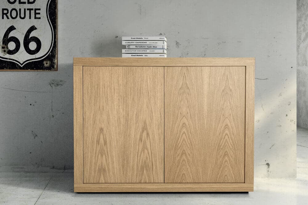 CHAD - credenza moderna in nobilitato 110x45x85 Marrone in Credenze Milani Home - Dueville, commercioVirtuoso.it