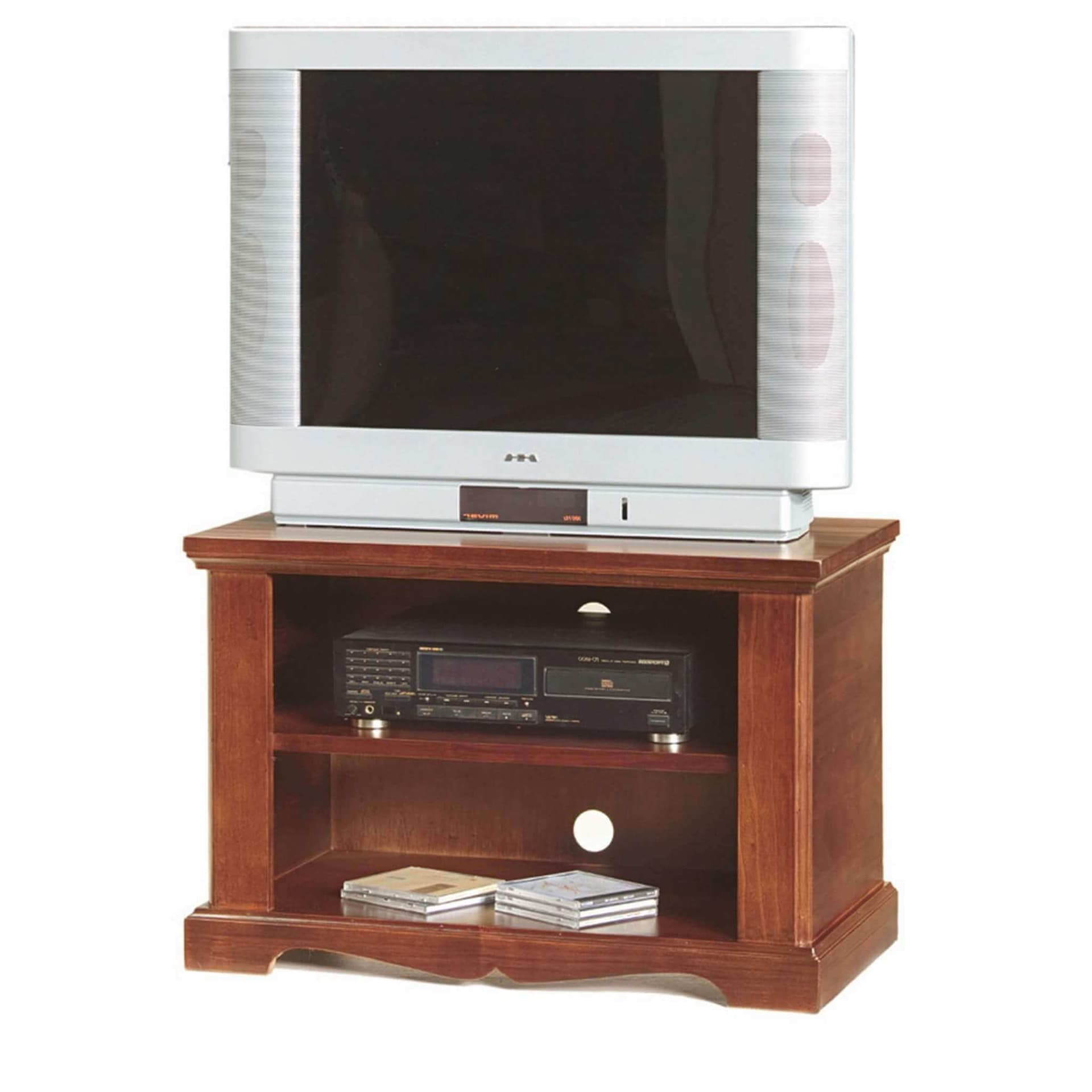 CODY - mobile porta tv in legno massello 75x40x51 Tinta noce in Supporti da terra Milani Home - Dueville, commercioVirtuoso.it