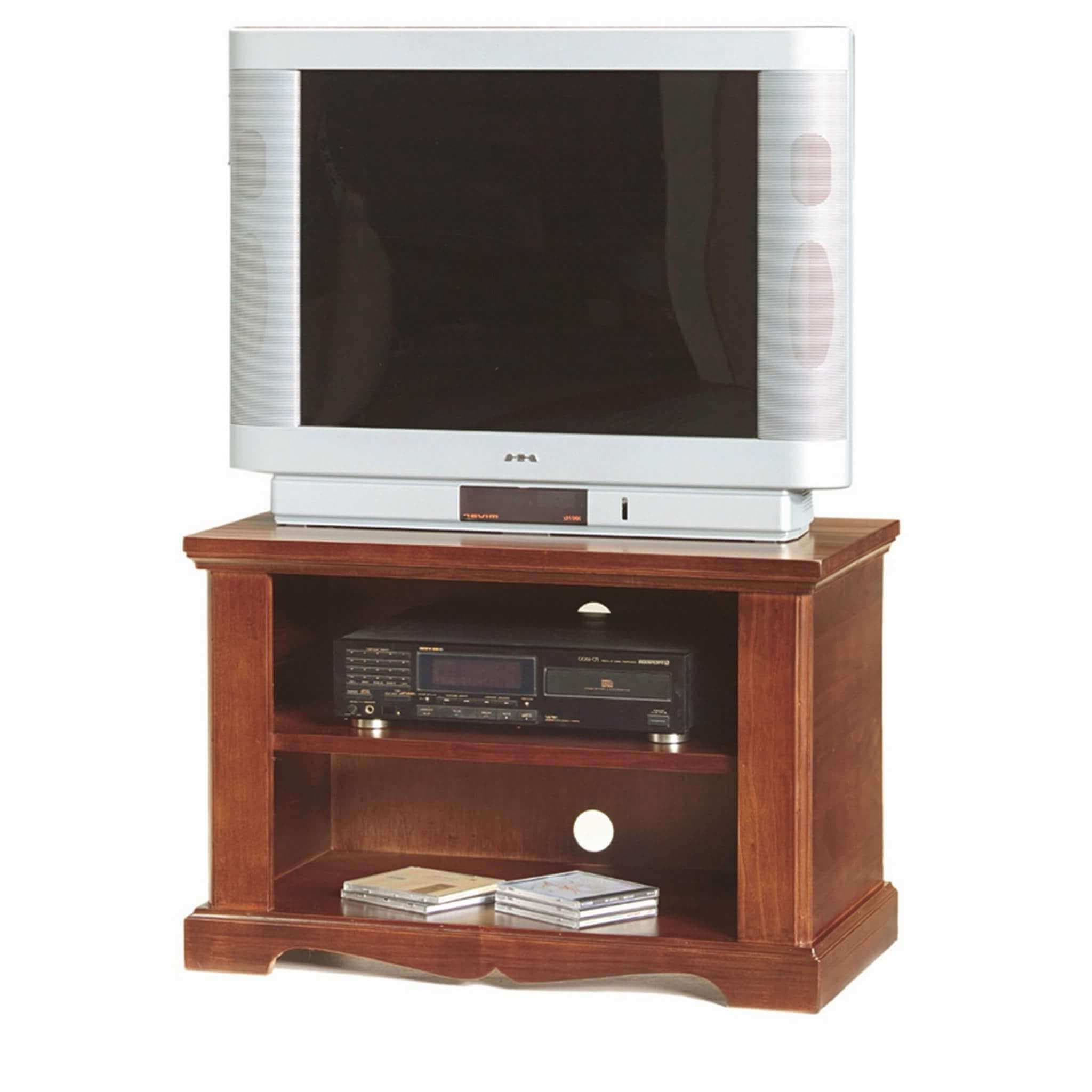 CODY - mobile porta tv in legno massello 75x40x51 Tinta noce in Supporti da terra Milani Home - Dueville, commercioVirtuoso.it