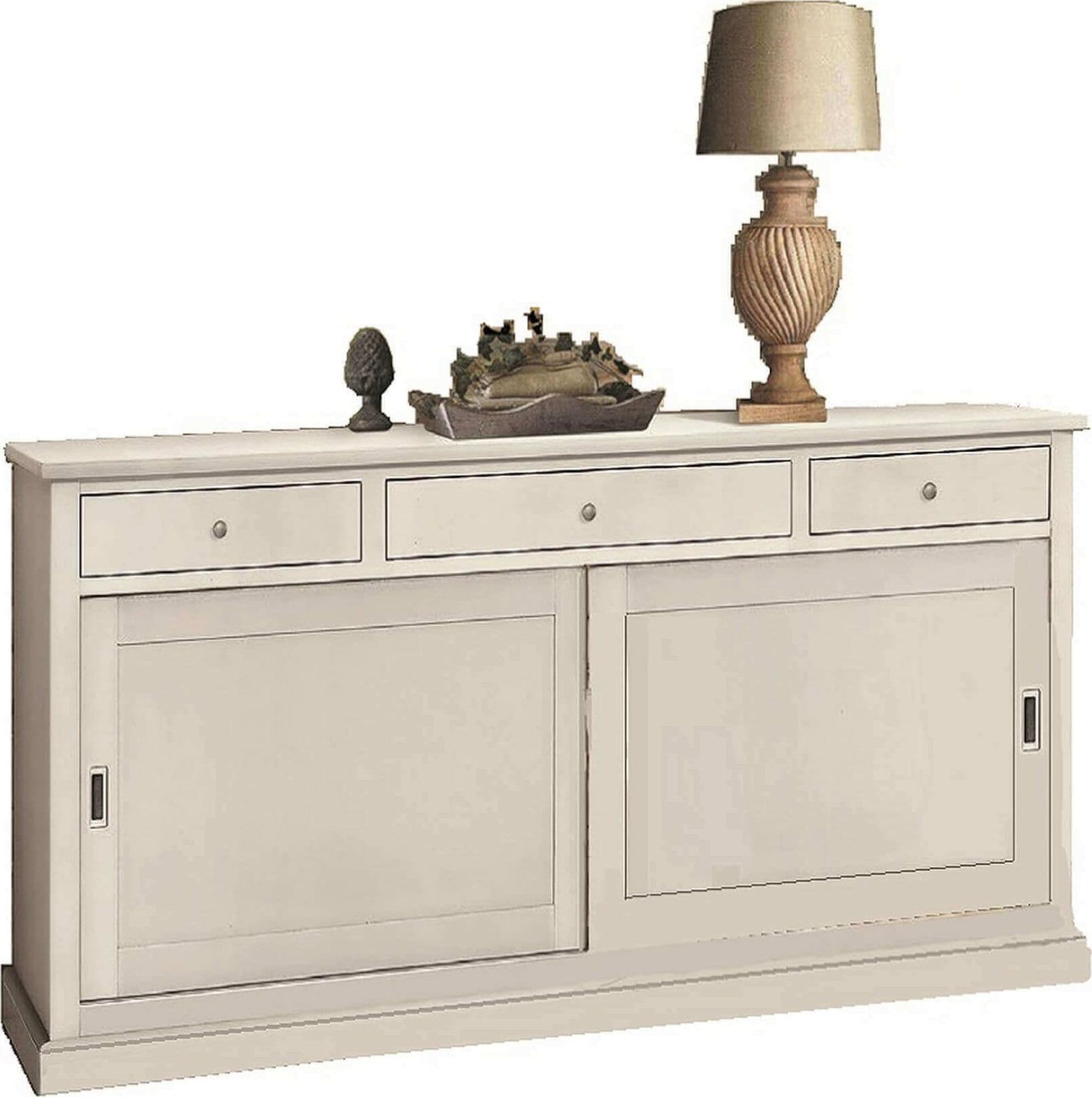 LEXY - credenza in legno 200x50x90 Bianco in Credenze Milani Home - Dueville, commercioVirtuoso.it