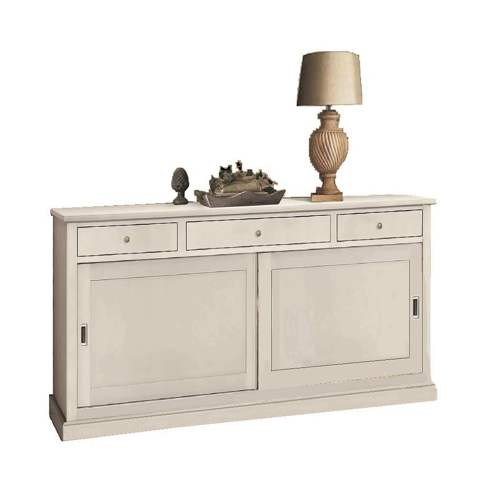 LEXY - credenza in legno 200x50x90 Bianco in Credenze Milani Home - Dueville, commercioVirtuoso.it