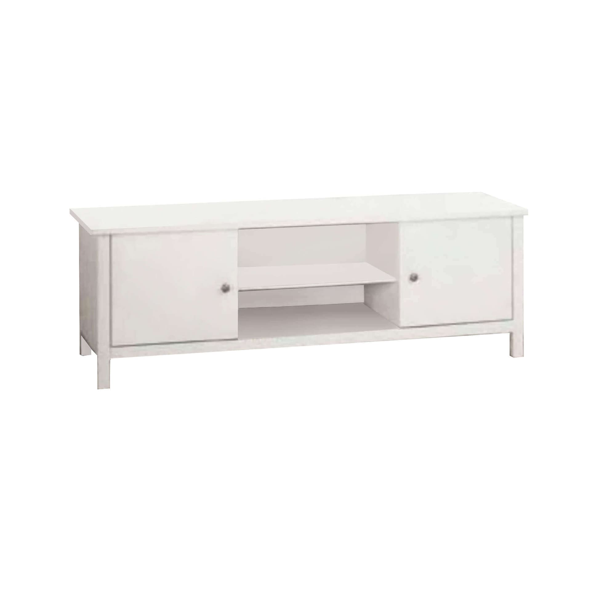 LAMBERT - mobile porta tv in legno massello 165x48x56 Bianco in Supporti da terra Milani Home - Dueville, commercioVirtuoso.it