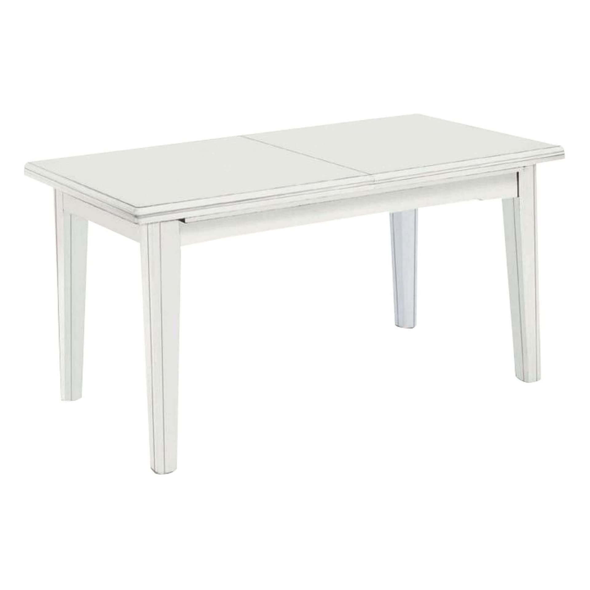 LENNOX - tavolo da pranzo allungabile in legno massello 85x180/225/270/315/360 Bianco in Tavoli da sala da pranzo Milani Home - Dueville, commercioVirtuoso.it