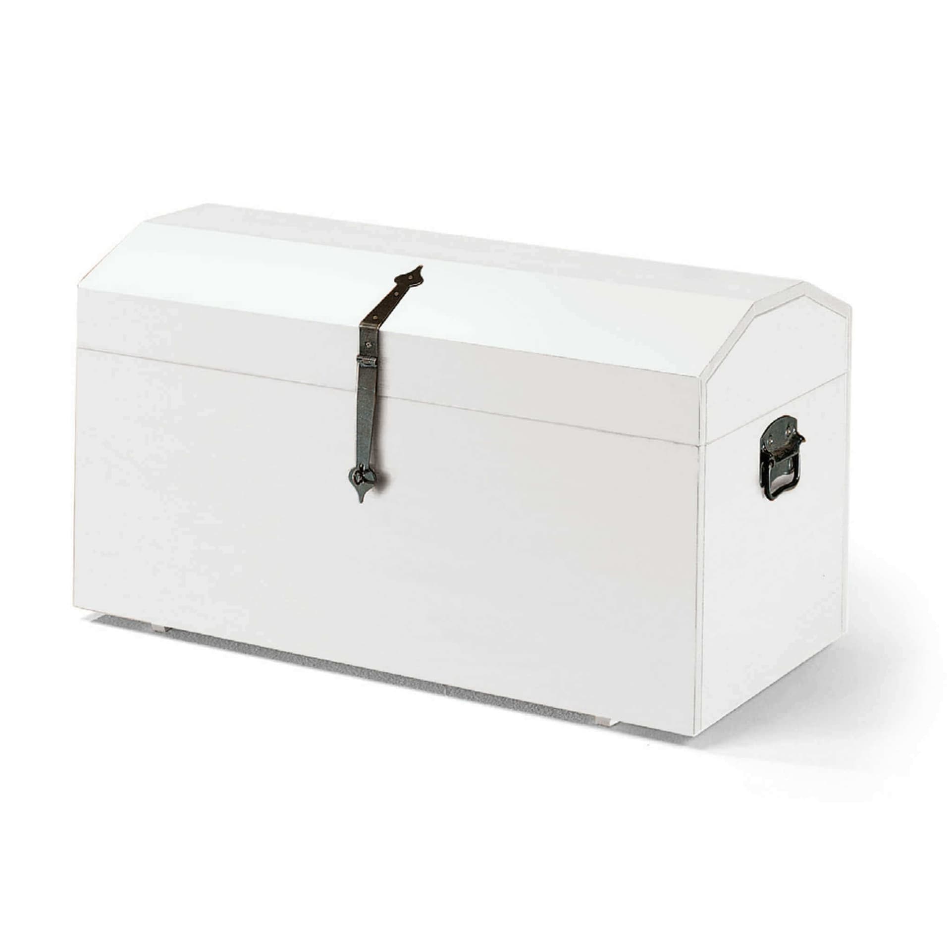 JACKSON - baule in legno massello 98x47x54 Bianco in Cassapanche Milani Home - Dueville, commercioVirtuoso.it