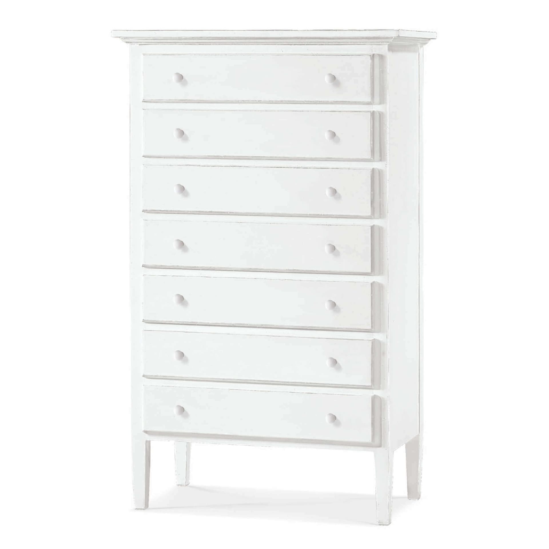KAYLEY - cassettiera in legno massello 84x47x138 Bianco in Comò e cassettiere Milani Home - Dueville, commercioVirtuoso.it