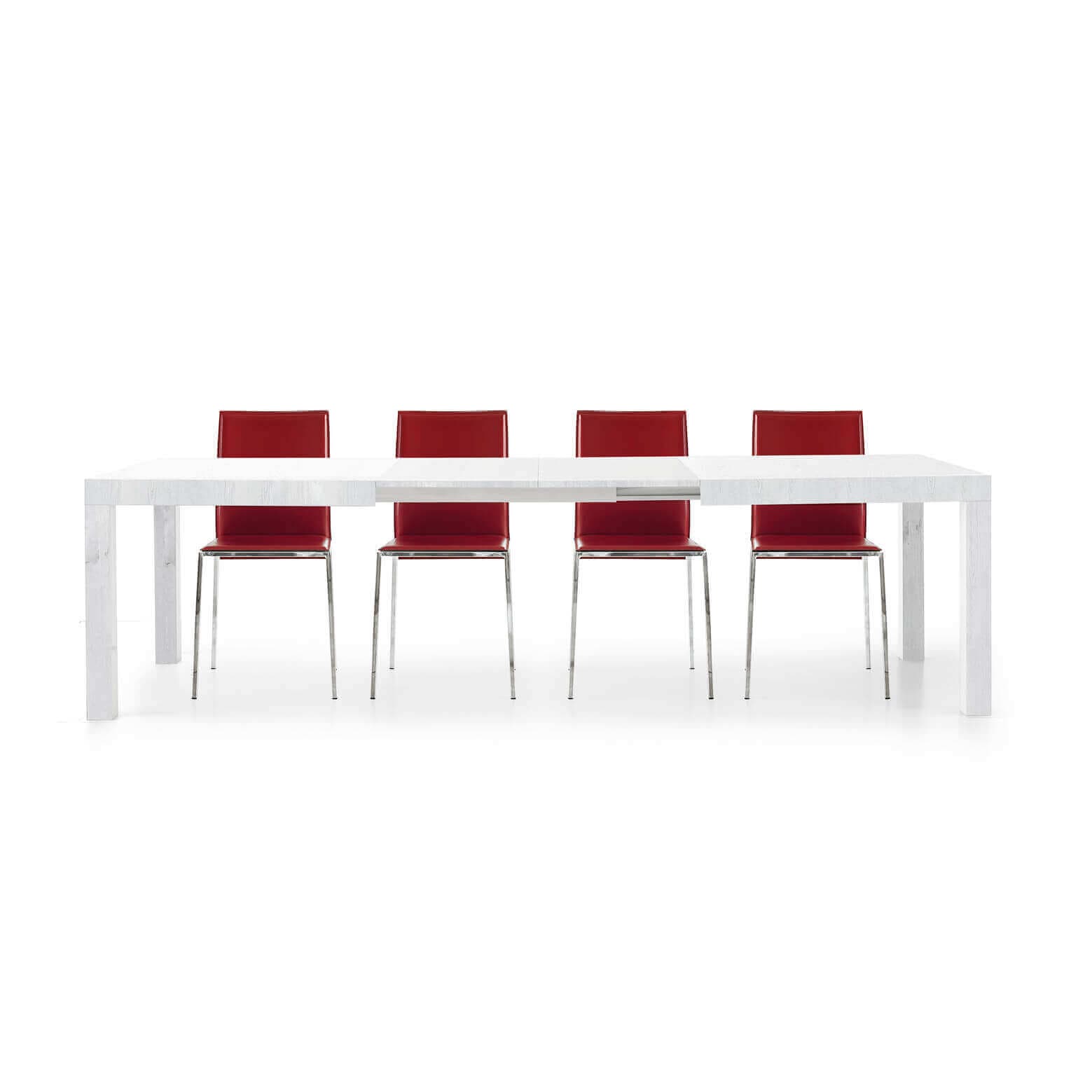 RAMSEY - tavolo da pranzo moderno allungabile frassinato 90x160/210/260 Bianco in Tavoli da sala da pranzo Milani Home - Dueville, commercioVirtuoso.it