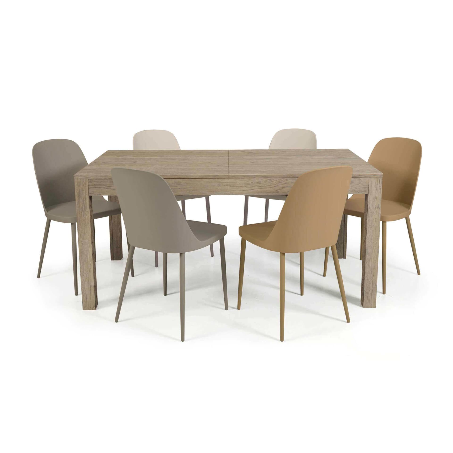 DORA - sedia in plastica Beige in Sedie Milani Home - Dueville, commercioVirtuoso.it