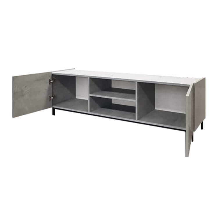 GORGON - porta tv moderno di design cm 160 x 45 x 51 h Cemento in Supporti da terra Milani Home - Dueville, commercioVirtuoso.it