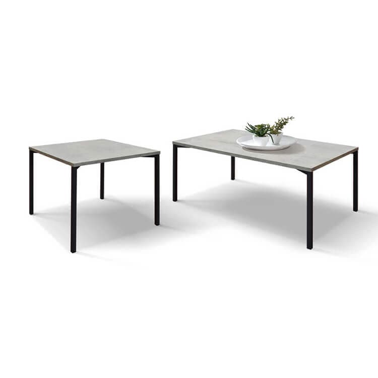 CLIO - tavolino per salotto rettangolare cm 55 x 90 x 45 h Cemento in Tavoli da sala da pranzo Milani Home - Dueville, commercioVirtuoso.it