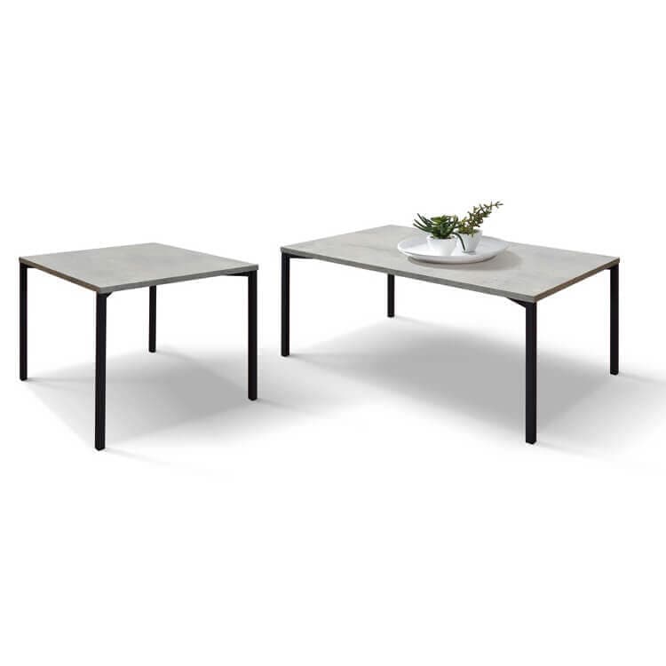 ARACHNE - tavolo da pranzo quadrato cm 55 x 55 x 45 h Cemento in Tavoli da sala da pranzo Milani Home - Dueville, commercioVirtuoso.it