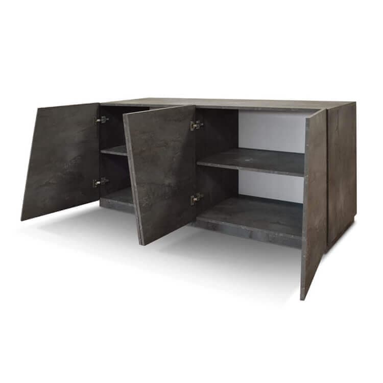 HEBE - madia moderna con ante ammortizzate cm 180 x 50 x 79 h Antracite in Credenze Milani Home - Dueville, commercioVirtuoso.it