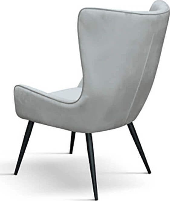 ADALENE - poltrona moderna in velluto cm 74 x 67 x 99 h Grigio in Sedie Milani Home - Dueville, commercioVirtuoso.it