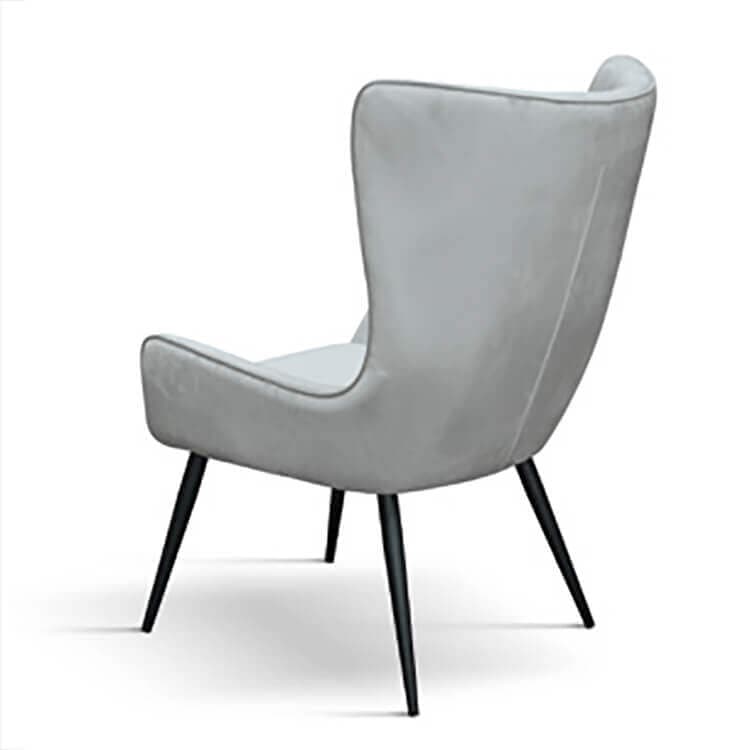ADALENE - poltrona moderna in velluto cm 74 x 67 x 99 h Grigio in Sedie Milani Home - Dueville, commercioVirtuoso.it